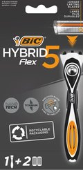 Бритва Bic Flex5 Hybrid c 2-мя сменными кассетами