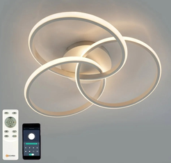 Люстра светодиодная управляемая EVITA 80W 3R-APP-510X130-WHITE/WHITE-220-IP20