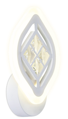 Светильник настенный светодиодный с хрусталем FA277 WH белый 12W 240х170х60мм