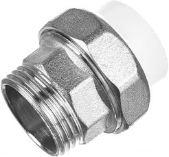 Муфта комбинированная разъемная (Американка) наружная резьба PN25 d25х1" раструбная