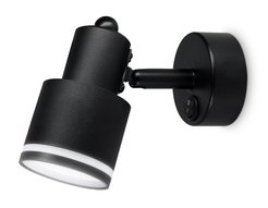 Спот Ambrella light TA1282 BK черный 1хGU10 поворотный с выключателем