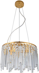 Люстра Арман 6х60W E14 металл, хрусталь, золото