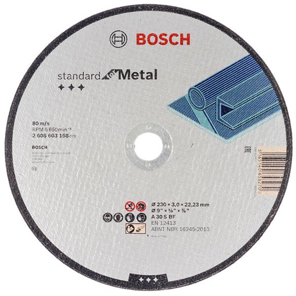 Круг отрезной по металлу прямой Bosch SfM 230х3х22мм