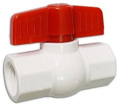 Кран шаровый пластиковый 1/2" внутр./внутр.резьба, ручка бабочка