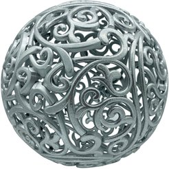 Украшение подвесное Ажурный Шар d80мм Серебристый
