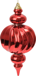 Украшение фигурное Сосулька 25х12см, красный, SYQD2-0125046