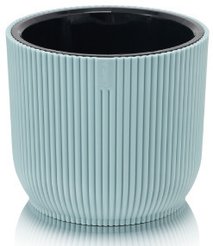 Кашпо пластиковое Linea d13,5см h11,9см v1,1л серо-голубой