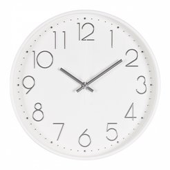 Часы настенные Рубин Классика d30см пластик белый