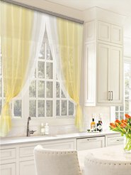 Комплект штор для кухни Лидия 250х160 золото