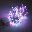 Электрогирлянда внутренняя Нить Fantasy 9м 180LED, холодный белый+розовый, с контролером, белый кабель