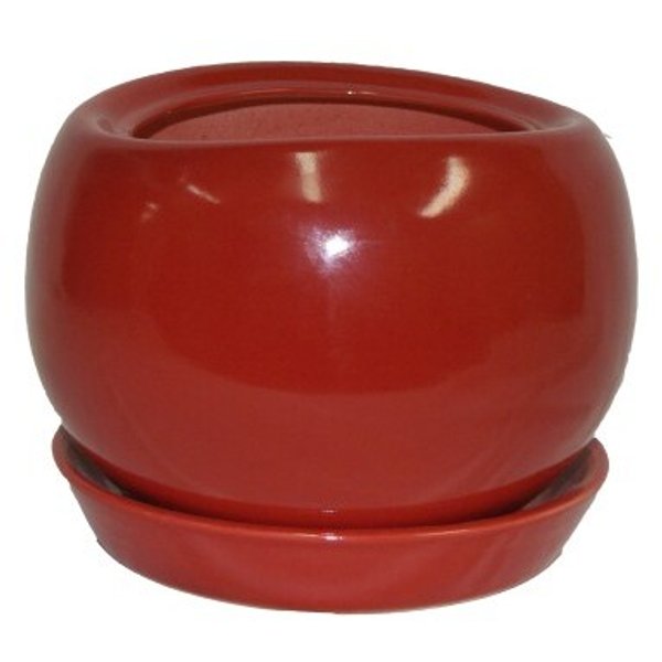 Горшок керамический Адель №1 красный d28 V15 h24,5