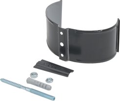 Крепление трубы металлическое на кирпич 90мм ПЭ RAL 7024 темно - серое