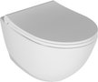 Унитаз подвесной Quarter Bath Concorde безободковый с сиденьем дюропласт, микролифт, быстросъем