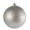 Шар 15см, серебро, глиттер, SYQA-0123309-5 Шар 15см, серебро, глиттер, SYQA-0123309-5