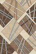 Ковер Sierra d487 beige-brown 2,0х3,0м