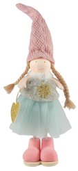 Фигурка декоративная Феечка в розовом колпаке 22см, SYWWTSC-5623150