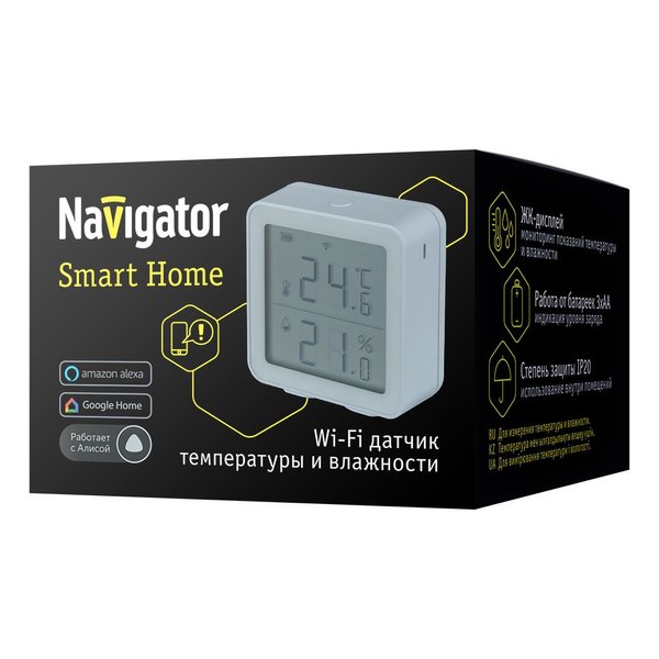 Датчик температуры и влажности Navigator NSH-SNR-03 WiFi