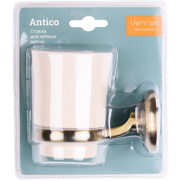 Стакан для зубных щеток настенный Antico