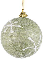 Шар с узором 8см зелёный SYPMQB-1021220