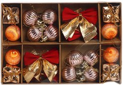 Набор елочных украшений 24шт 3см, ассорти, SYXGJA-0425015