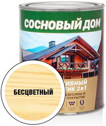 Антисептик декоративный для древесины СОСНОВЫЙ ДОМ бесцветный (0,8л)