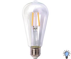 Лампа светодиодная THOMSON LED FILAMENT ST64 9Вт E27 6500K свет холодный белый