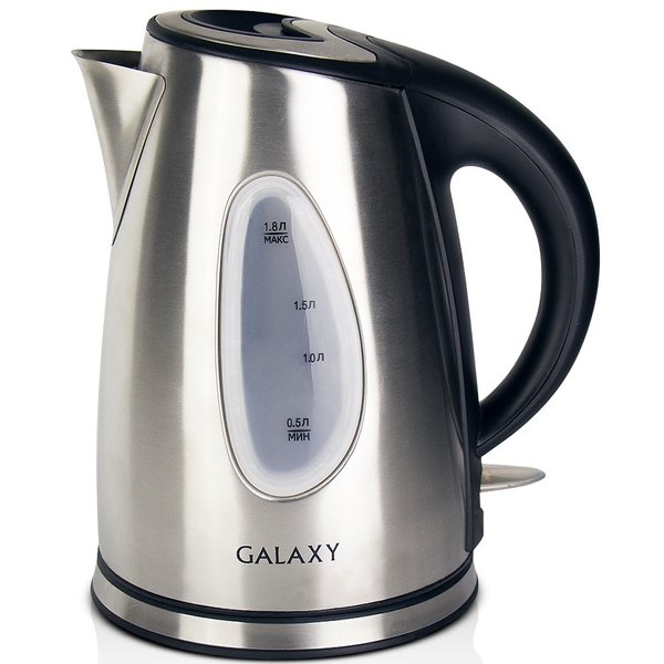 Чайник электрический Galaxy GL0310 2200Вт 1,8л нерж.сталь, серебристый