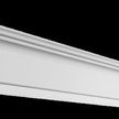 Плинтус потолочный для натяжных потолков 50х30х2000 GPX-5 Белый гладкий полистирол