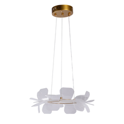 Люстра Оскар 1х42W LED металл, акрил, золото