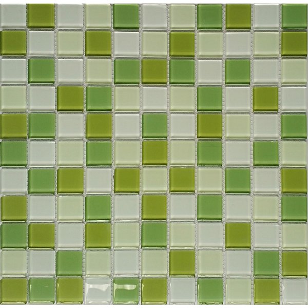 Мозаика Tessare 30,0х30,0х0,4см стекло зелено-изумрудный шт(HJM22)