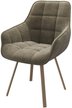Стул кухонный Mamadoma Romeo b05 46х43х87см велюр/металл, бежевый/капучино, поворотный