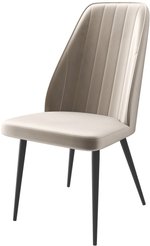 Стул кухонный Mamadoma Leonard M d07 45х45х94см велюр/металл, серый/черный