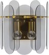Бра Бриз 2х60W E27, металл, стекло, бронза, прозрачный