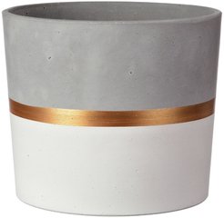 Кашпо бетон Кедр белый d22,3 h21,5 v5,8