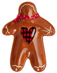 Тарелка закусочная Agness Пряничный домик 20,8х15,5х2,8см керамика