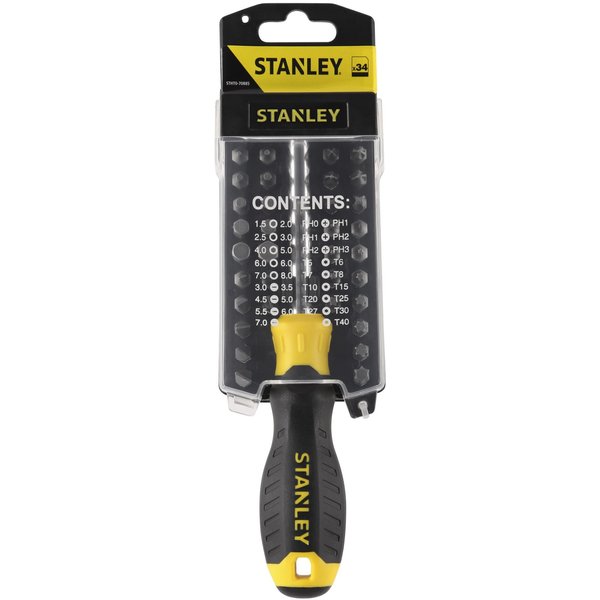 Отвертка с набором бит Stanley STHT0-70885 34пред. 