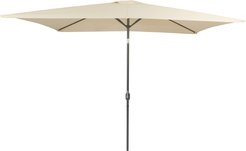 Зонт садовый Дели 3,0х2,0м, стойка d38мм, 6 ребер, сталь/полиэстер 160г, белый, без подставки, YN7008