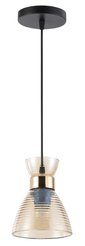 Светильник подвесной TR3403 BK/FGD/TI черный/золото/янтарь E27 max 60W D135х1000мм