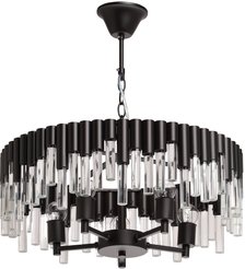 Люстра Бриз 5х60W E27 металл, стекло, черный