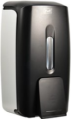 Дозатор для жидкого мыла пластик. Puff-8120Bl, черный,0,8 л