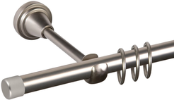 Карниз однорядный кованный Grace сатин 1,6м (наконечник заглушка закругленная) d16мм