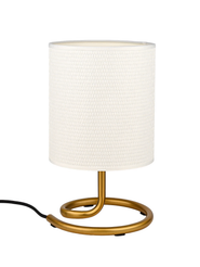 Светильник настольный ARTSTYLE HT-905BRS E27 латунь/ белый металл/ткань