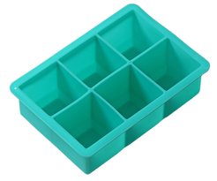 Форма д/льда Доляна Кубик 16,5х11,5х5см бирюзовый, силикон