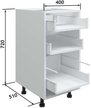 Шкаф напольный (три ящика) Атмосфера 40х72х51см КН400-3Я Белый