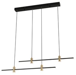 Люстра Sabroso 3740-2+4 BK, LED 76W (100х7х100)