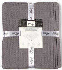 Набор банных полотенец LoveLife Waffle gray 2шт: 100х150, 50х100см, 100% хлопок