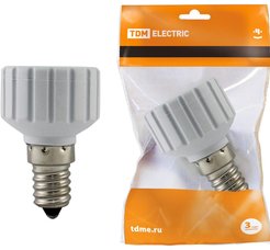 Переходник ТДМ E14-GU10,белый