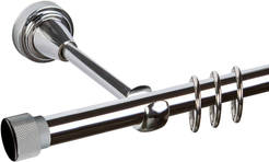 Карниз однорядный кованный Grace хром 1,6м (наконечник Орсей мини) d16мм