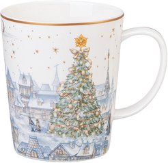 Кружка Lefard Снежная королева Елка 400мл белый, фарфор