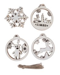 Набор украшений из дерева 16шт 9см SYMZPA-4422117